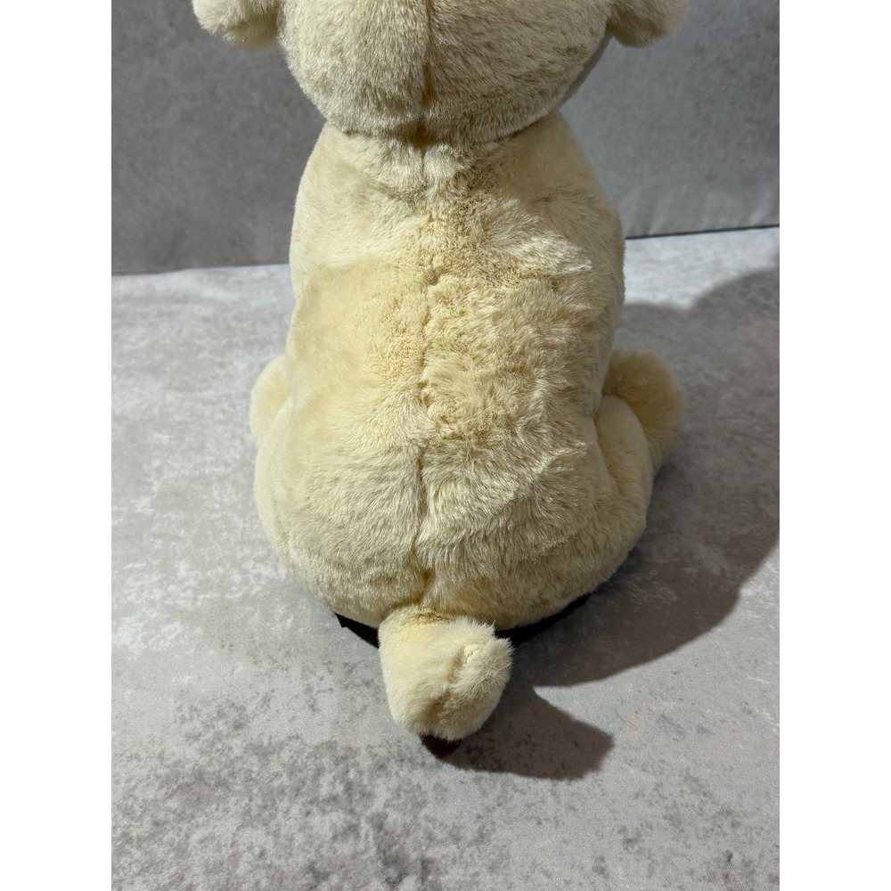FAO Schwarz "Cheers 4 Ears" Yellow Lab Puppy Dog Plush Bunny Ears and Bowtie - Picture 10 of 16